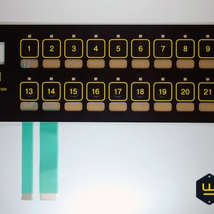 Пленочная клавиатура с карманами для сменной информации