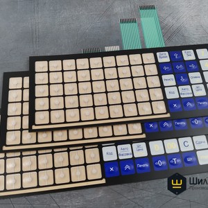 Пленочная клавиатура весового оборудования с карманами для сменной информации