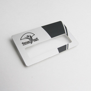 Бейдж из алюминия с окошком