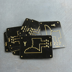 Шильд латунный (травление)