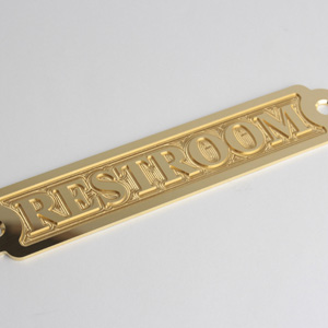 Табличка латунная